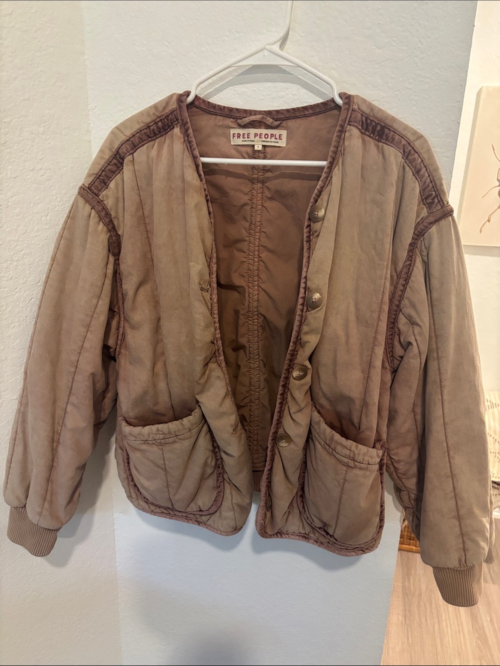 Free people mixed signals liner jacket